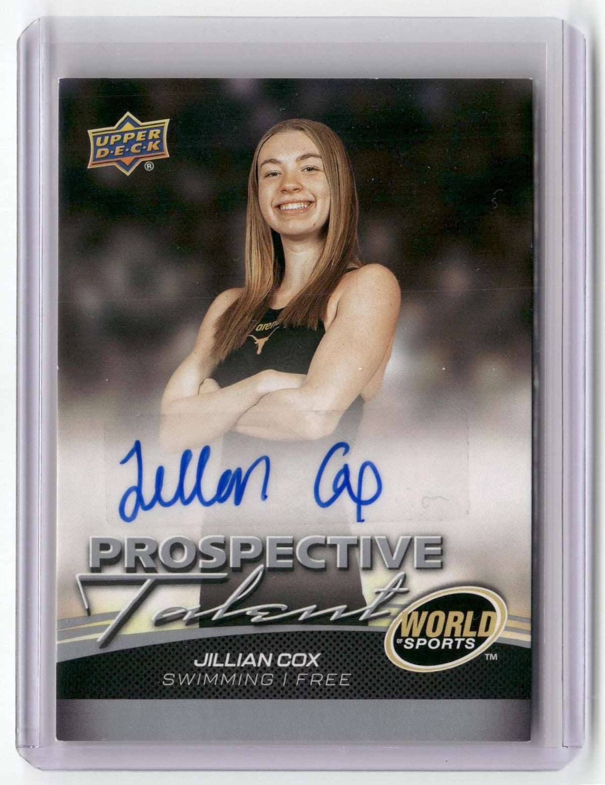 2026 Upper Deck World of Sports Volume II #PT-JC Jillian Cox Auto-1