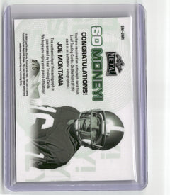 2024 Leaf Metal #SM-JM1 Joe Montana Auto So Money! Pulsar Silver #/5-2