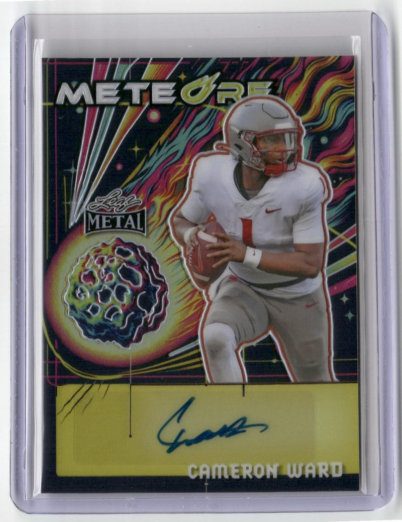 2024 Leaf Metal #MO-CW2 Cameron Ward Auto MeteOre Prismatic Silver #/10-1
