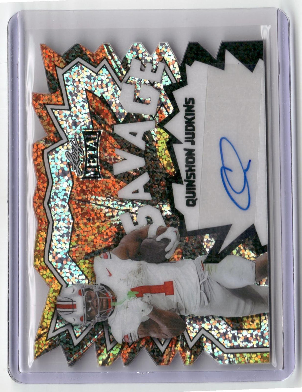 2025 Leaf Metal #S-QJ1 Quinshon Judkins Savage Sparkle #/10