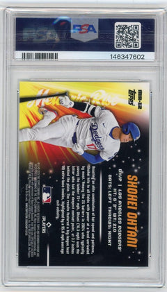 2025 Bowman Chrome #MR-12 Shohei Ohtani Meteoric Rise Mini-Diamond PSA 8 #/150-2