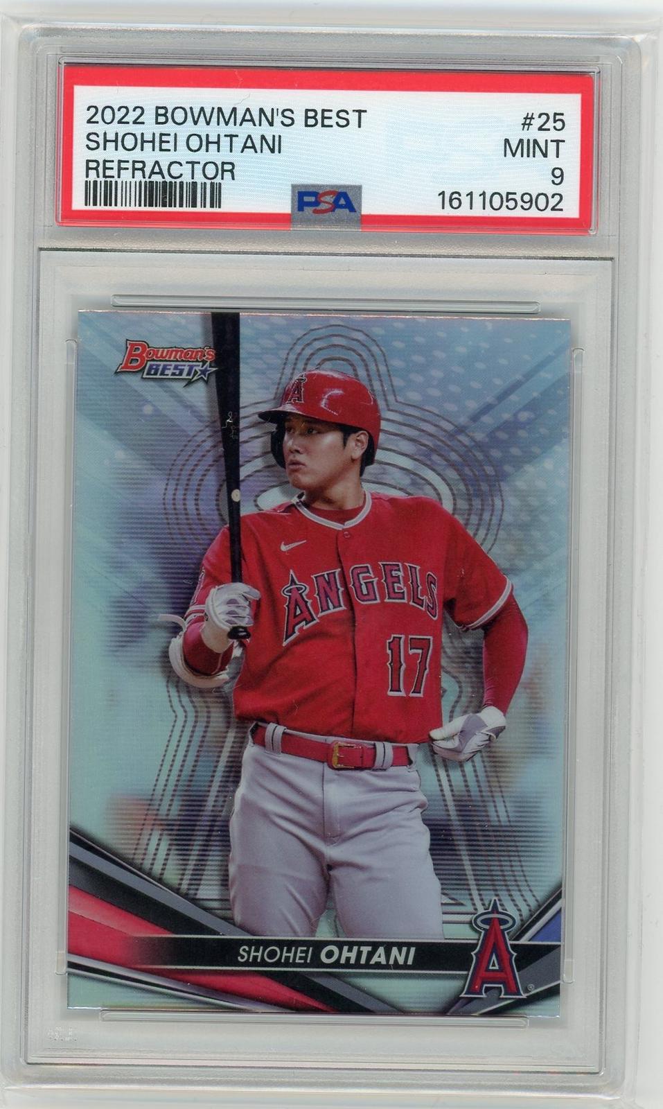 2022 Bowman's Best #25 Shohei Ohtani Refractor PSA 9-1