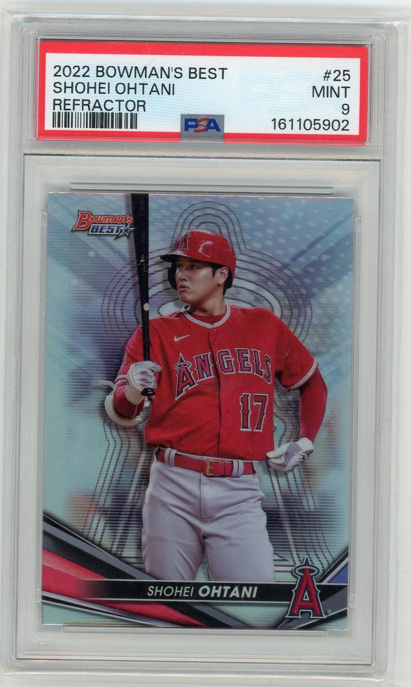 2022 Bowman's Best #25 Shohei Ohtani Refractor PSA 9-1