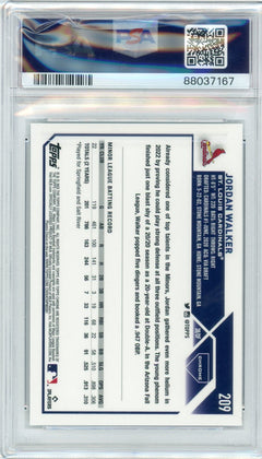 2023 Topps Chrome Logofractor Edition #209b Jordan Walker PSA 10-2