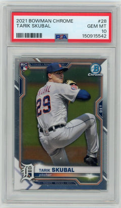 2021 Bowman Chrome #28 Tarik Skubal PSA 10-1