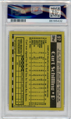 1990 Topps #97 Curt Schilling PSA 10-2