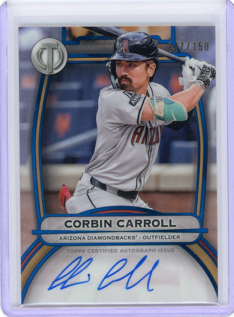 2025 Topps Tribute #TA-CCA Corbin Carroll Tribute Autographs Blue #/150