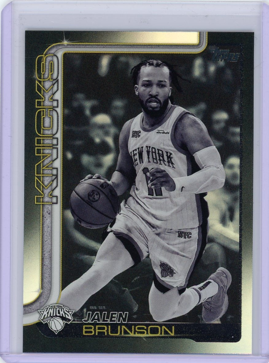 2025-26 Topps #14 Jalen Brunson Blackout-1