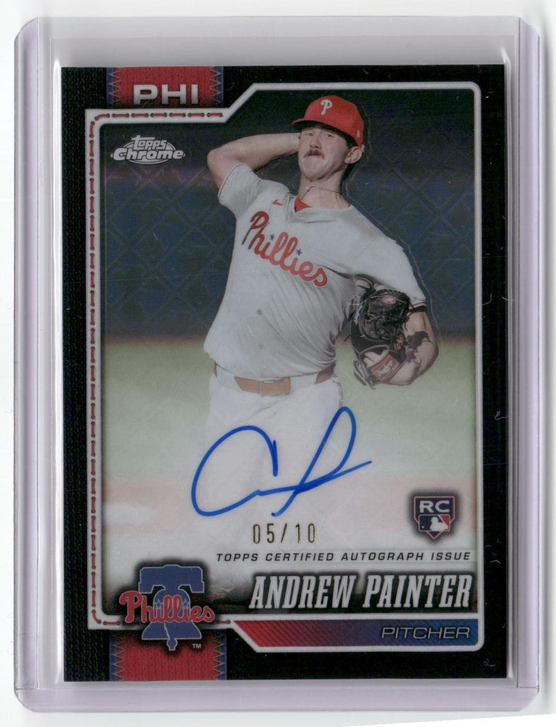 2026 Topps Chrome #RA-AP Andrew Painter Rookie Autographs Black Refractor #/10-1