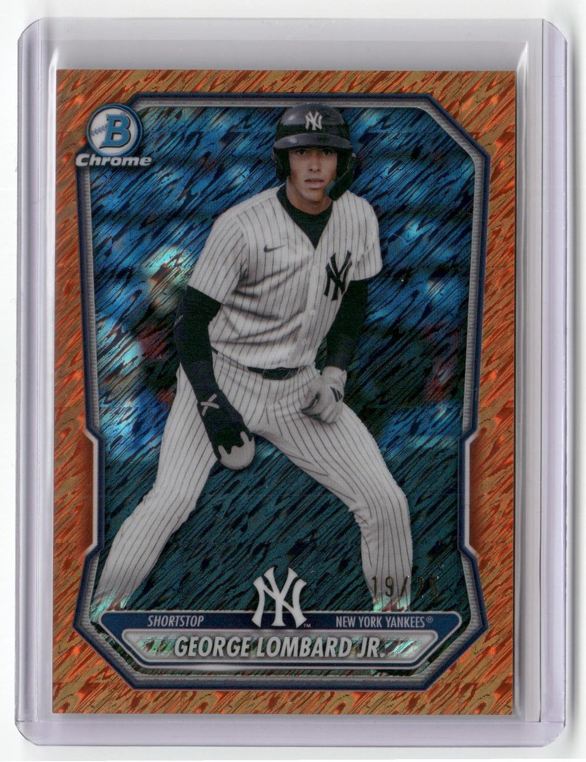 2026 Bowman #BCP-64 George Lombard Jr. Chrome Orange Shimmer Refractor #/25