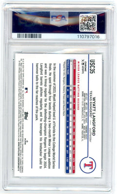 2024 Topps Chrome Update #USC35 Wyatt Langford Negative Refractor PSA 10-2
