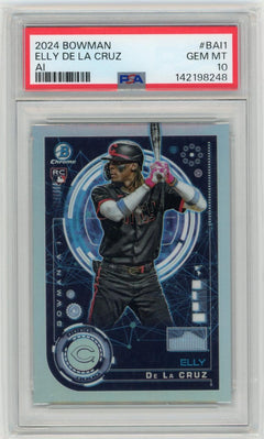 2024 Bowman #BAI-1 Elly De La Cruz Bowman A.I. PSA 10-1