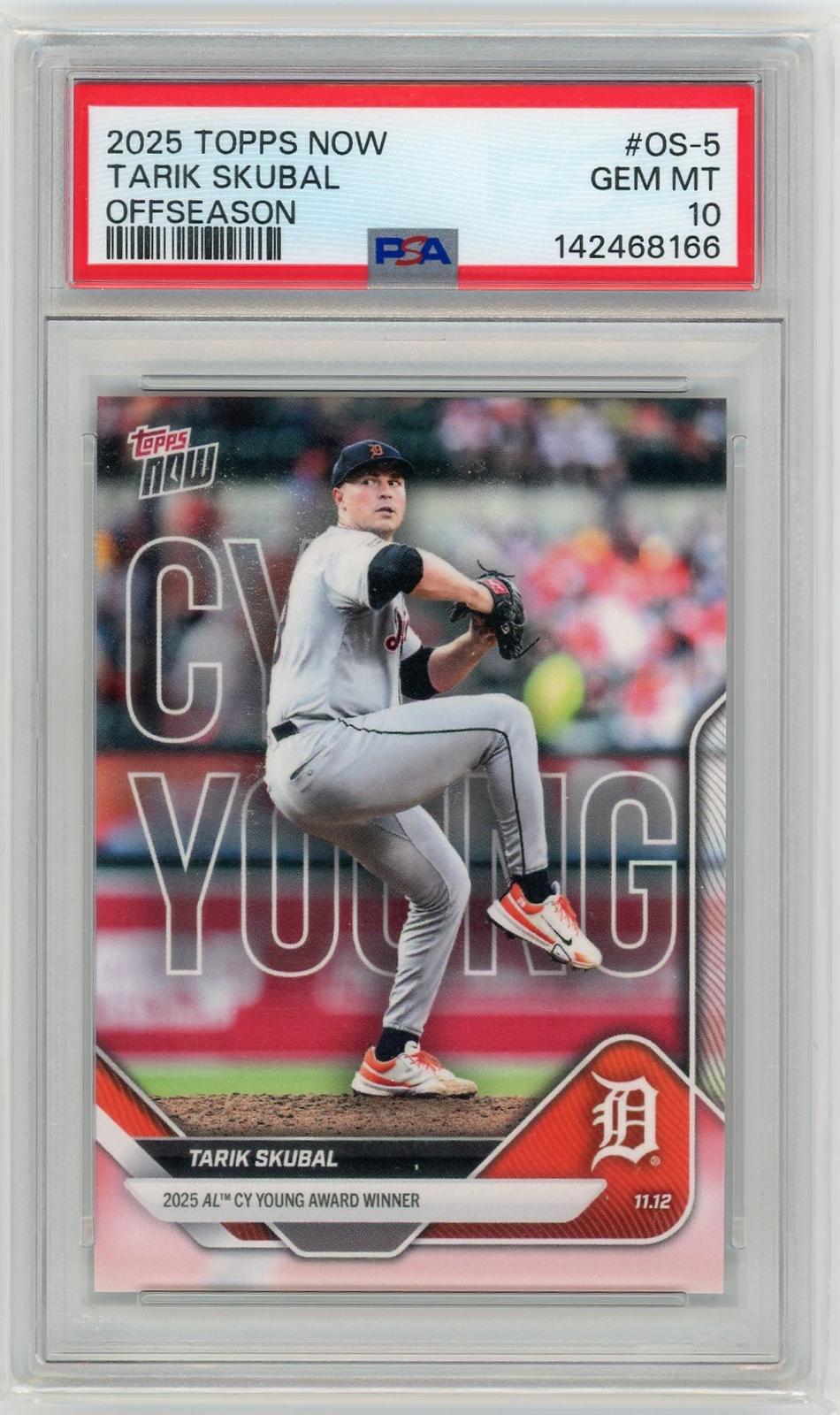 2025-26 Topps Now Off-Season #OS-5 Tarik Skubal PSA 10