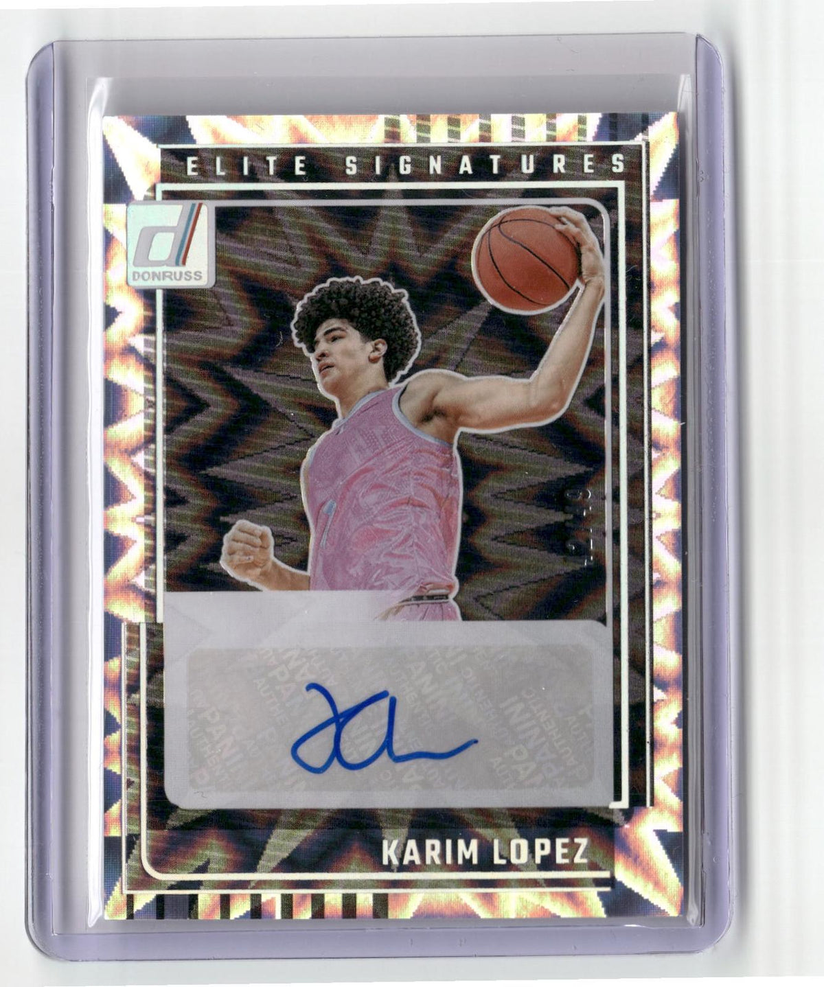 2025-26 Donruss #ES-KLZ Karim Lopez Elite Signatures Explosion #/49
