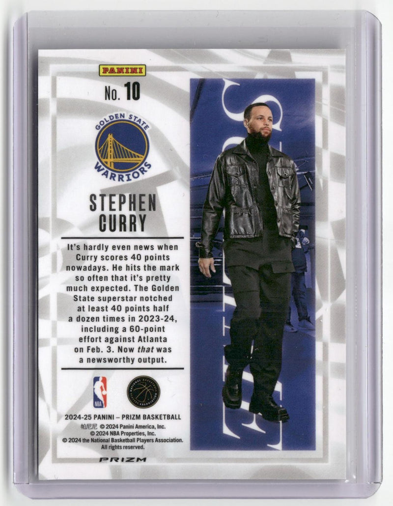 2024-25 Panini Prizm #10 Stephen Curry Sublime-2