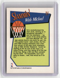 1991-92 Hoops #IV Michael Jordan Slam Dunk-2