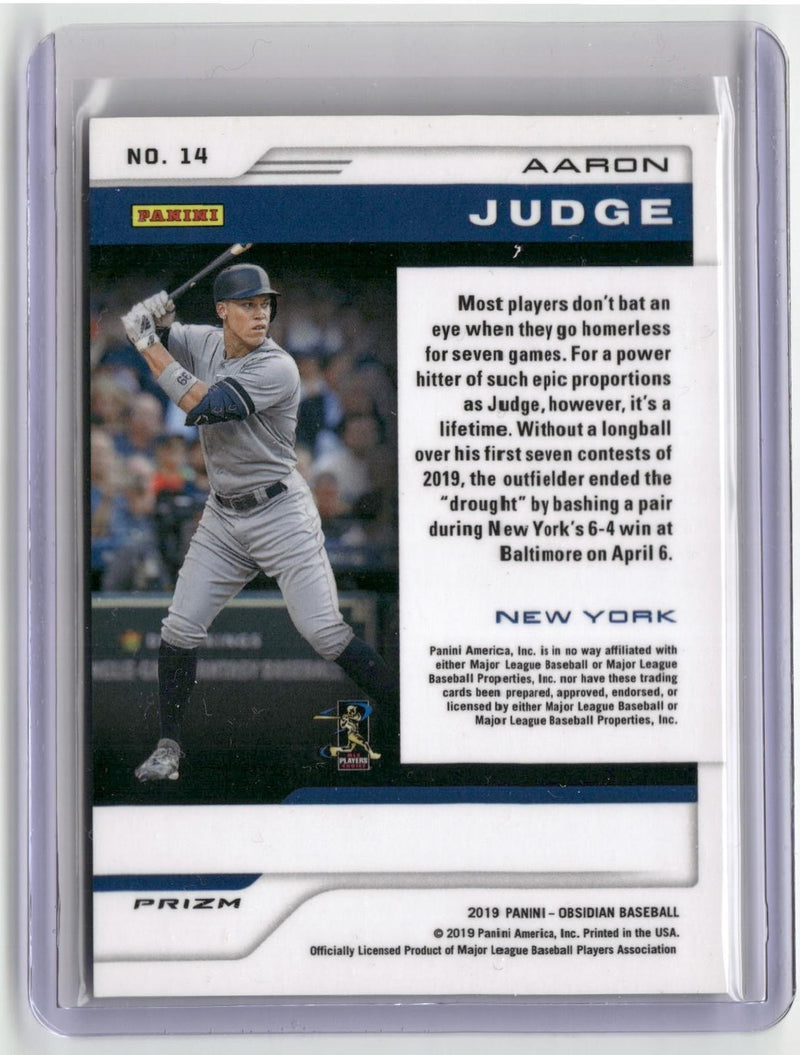 2019 Panini Chronicles #14 Aaron Judge Obsidian-2