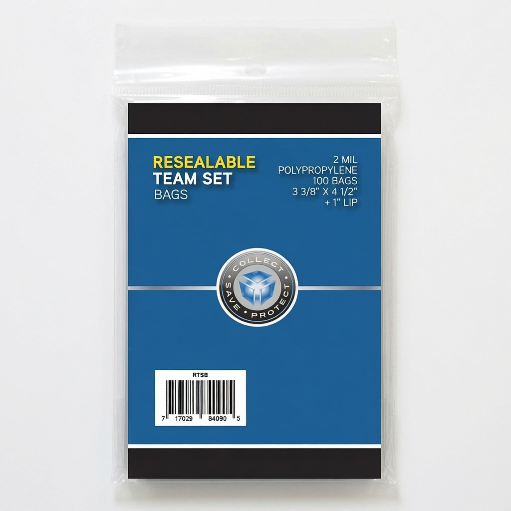 Resealable Team Set Bags - 3 3/8" x 4 1/2" (100 Pack) by CSP