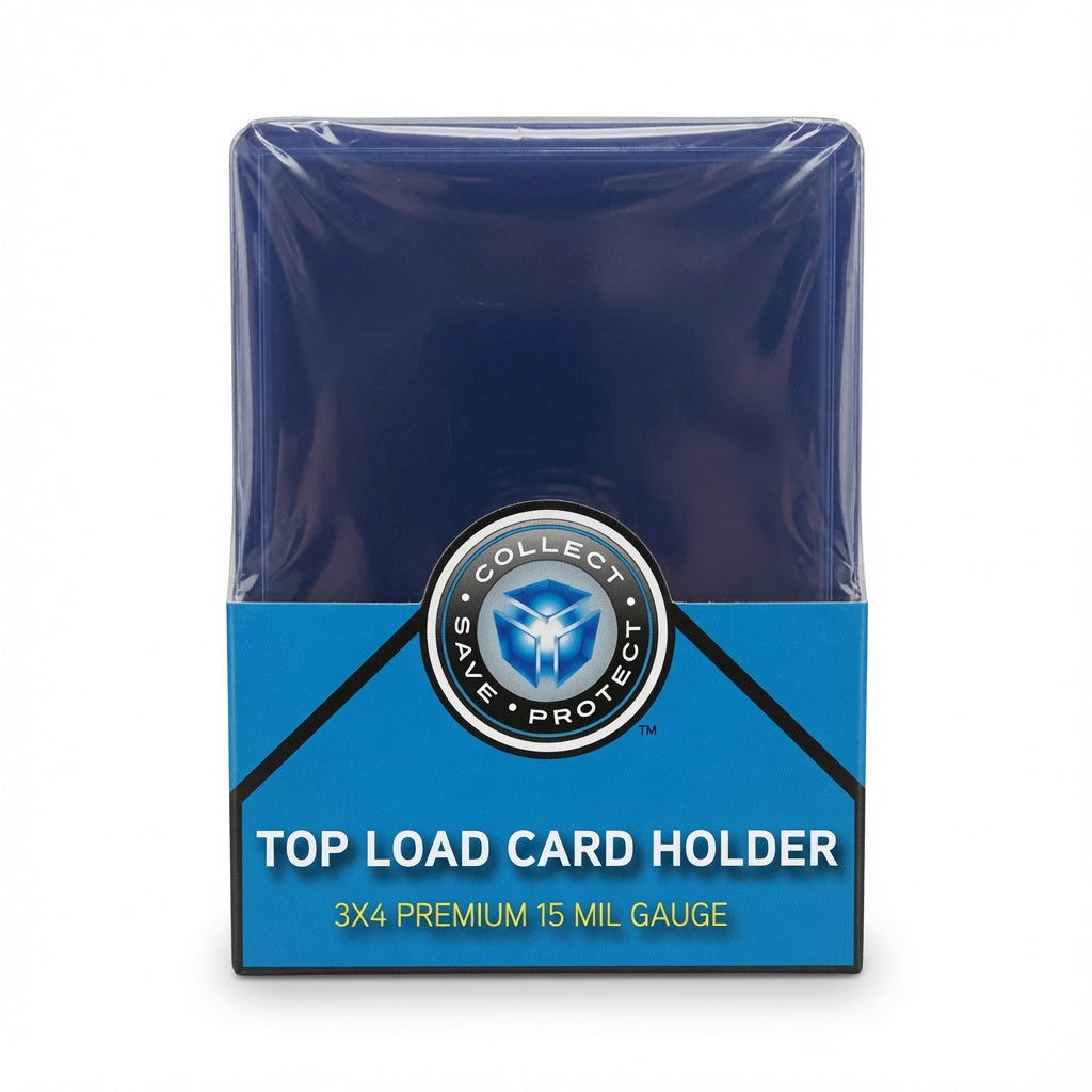 Top Load (Toploaders) Card Holders - 3x4 Premium 15 Mil Gauge (25 Pack) by CSP-1