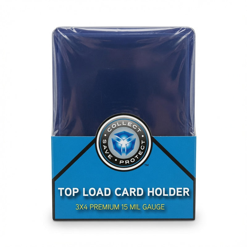 Top Load (Toploaders) Card Holders - 3x4 Premium 15 Mil Gauge (25 Pack) by CSP-1